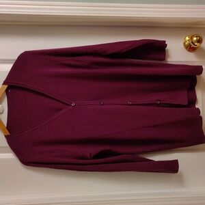 Women's 100% Wool Cardigan Sweater